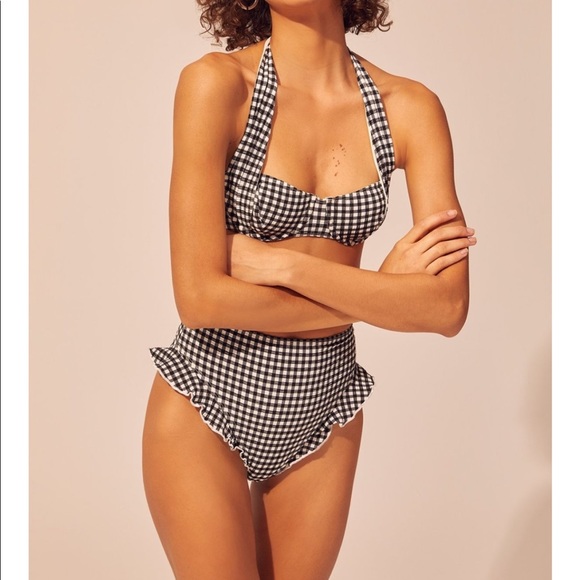 Solid and striped swim suit bottom - Picture 4 of 8